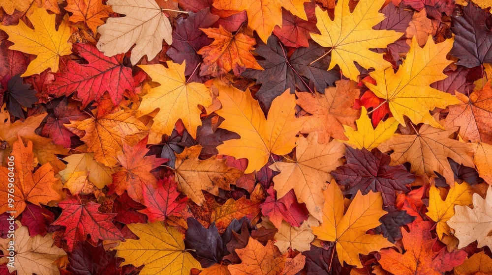 Autumn Leaves Background Texture Colorful Fall Foliage Autumn Leaves Background Texture Colorful Fall Foliage