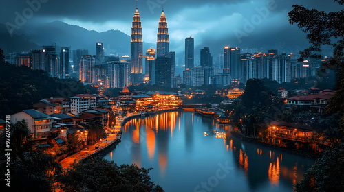 A panoramic view of Kuala L...