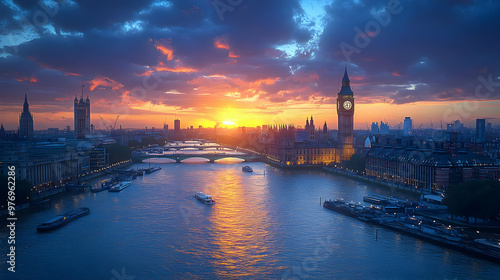 A panoramic view of London'...