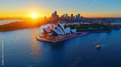 A panoramic view of Sydney ...