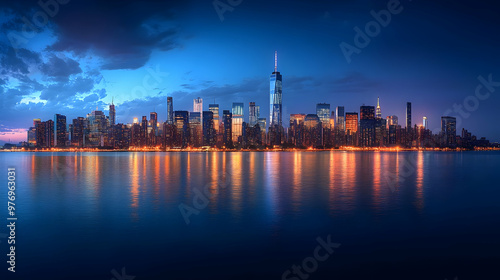 A panoramic view of the Man...