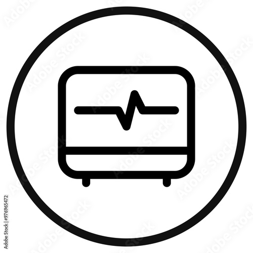 Editable ekg, heartbeat vector icon. Part of a big icon set family. Perfect for web and app interfaces, presentations, infographics, etc