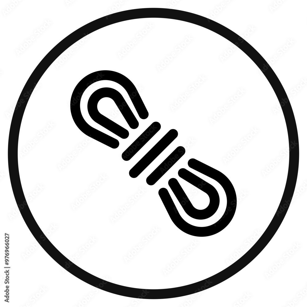 Editable rope, carabiner vector icon. Part of a big icon set family. Perfect for web and app interfaces, presentations, infographics, etc