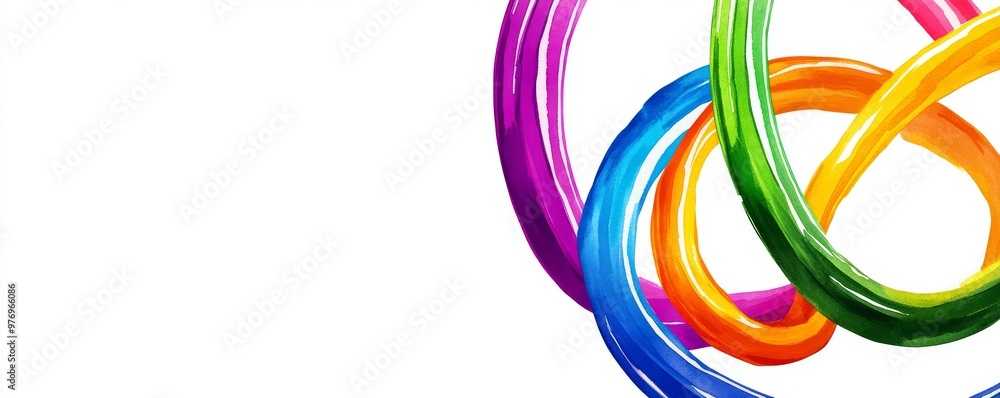 The background is a circle painted with watercolor. The paper is texture. The background is a circle painted with watercolor. The paper is texture.