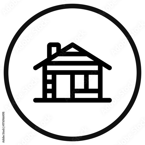 Editable cabin vector icon. Part of a big icon set family. Perfect for web and app interfaces, presentations, infographics, etc