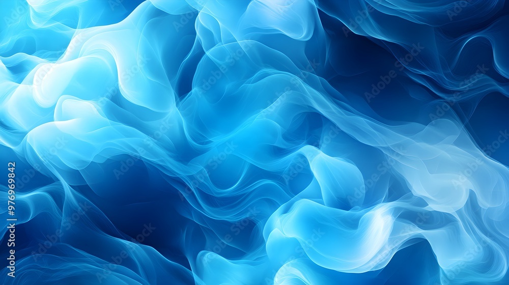 Calm waves and swirling clouds in soft blues, seamless pattern, abstract watercolor, light and airy feel. Calm waves and swirling clouds in soft blues, seamless pattern, abstract watercolor, light and airy feel.