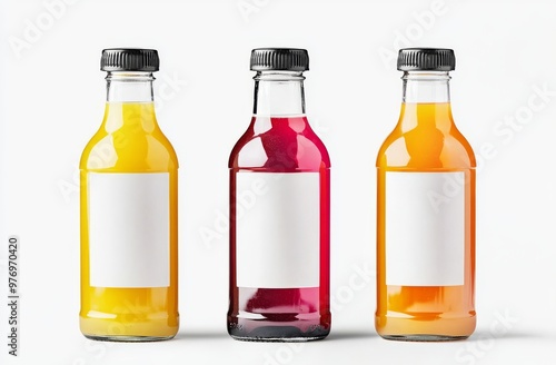 Wallpaper Mural - Juice Bottle Mock-Up. Horizontal Label Torontodigital.ca