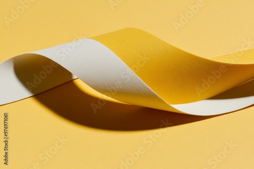 An illustration of curved quilling papers on a beige background