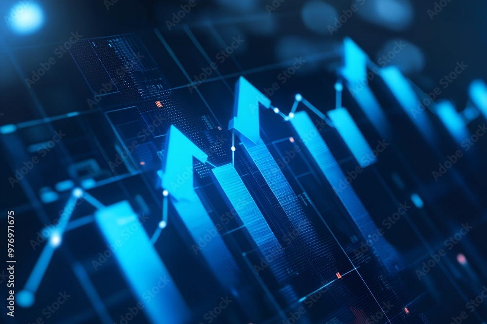 3d Blue growth graph business chart data diagram on success financial presentation background with abstract up arrow bar symbol or finance marketing price statistic and economy market 3d Blue growth graph business chart data diagram on success financial presentation background with abstract up arrow bar symbol or finance marketing price statistic and economy market