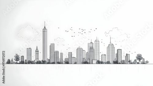 A simple line drawing of a ...