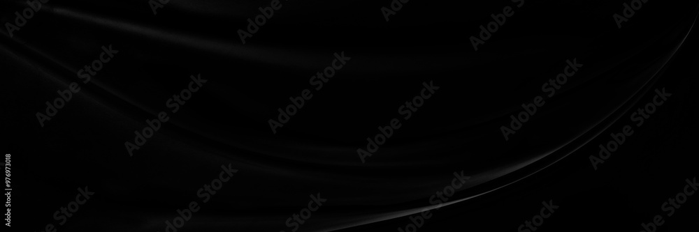 Black gray satin dark fabric texture luxurious shiny that is abstract silk cloth panorama background with patterns soft waves blur beautiful. Black gray satin dark fabric texture luxurious shiny that is abstract silk cloth panorama background with patterns soft waves blur beautiful.