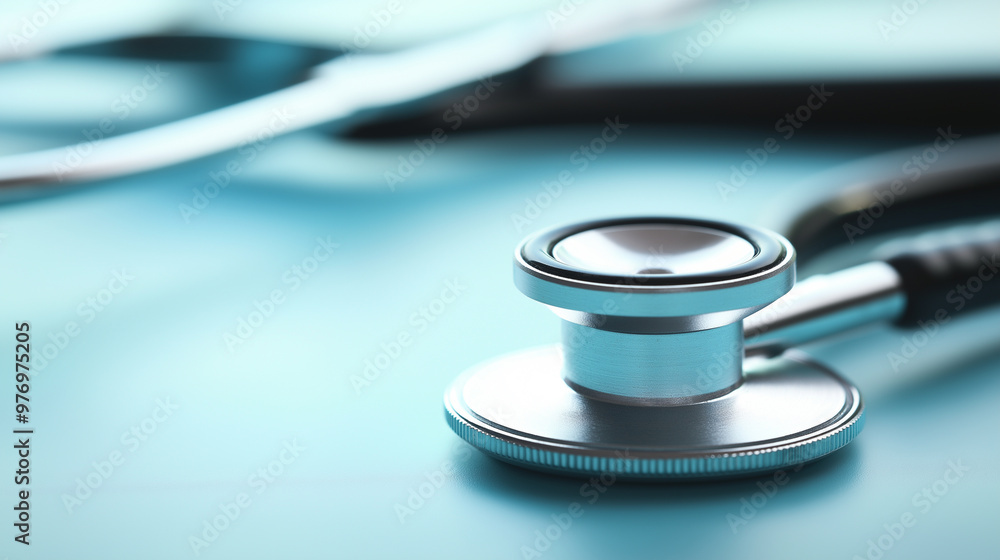 A close-up of a stethoscope on a sleek blue surface, symbolizing healthcare and medical practice. A close-up of a stethoscope on a sleek blue surface, symbolizing healthcare and medical practice.