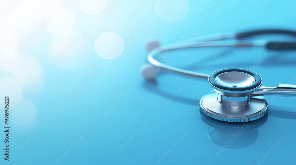 A close-up of a stethoscope on a sleek blue surface, symbolizing healthcare and medical practice. A close-up of a stethoscope on a sleek blue surface, symbolizing healthcare and medical practice.