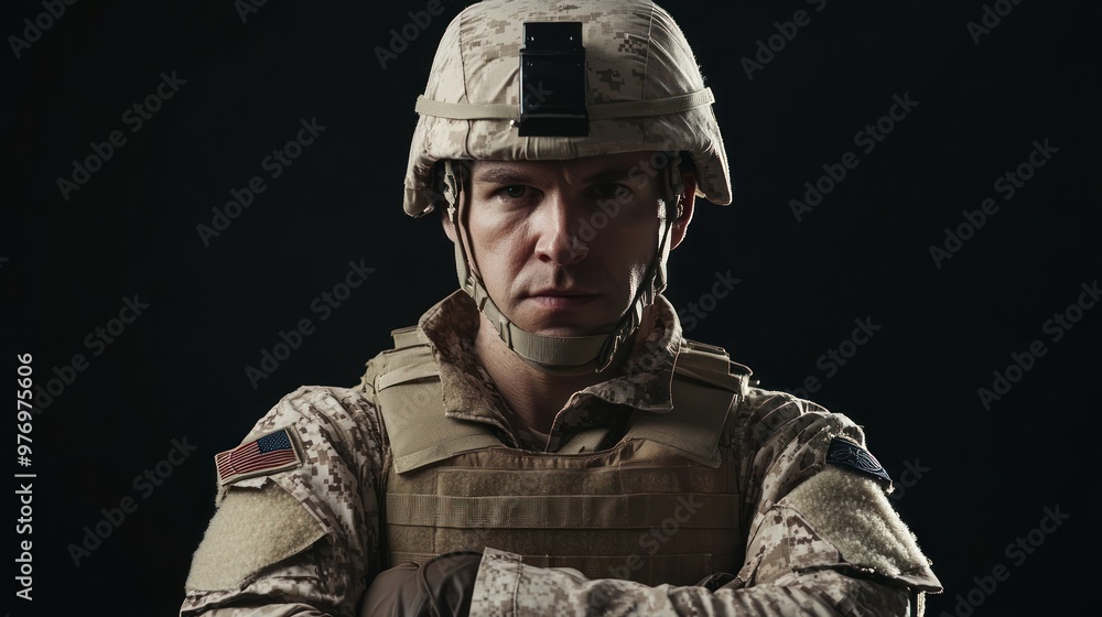 Portrait of a Soldier in Uniform Portrait of a Soldier in Uniform