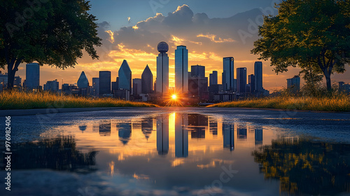 A stunning sunrise over the...