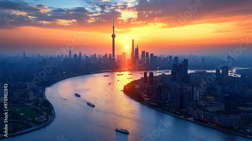 A stunning sunrise over the...
