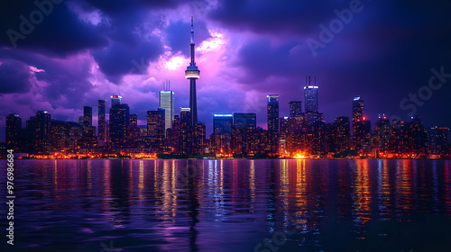 A stunning view of Toronto'...