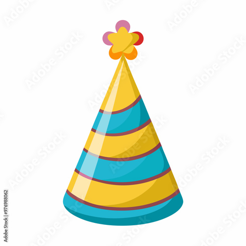 Party hat vector illustration on white background