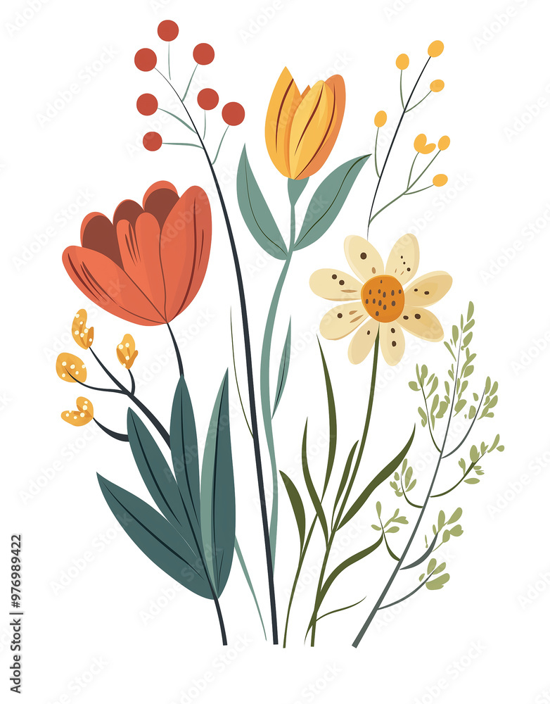 illustration of a flowers illustration of a flowers
