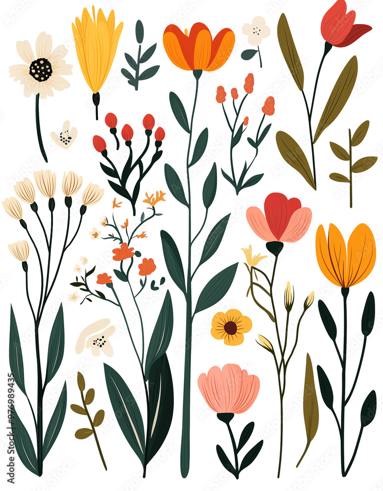illustration of a flowers illustration of a flowers