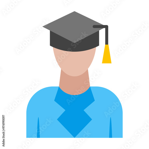 Student Vector Flat Icon Design