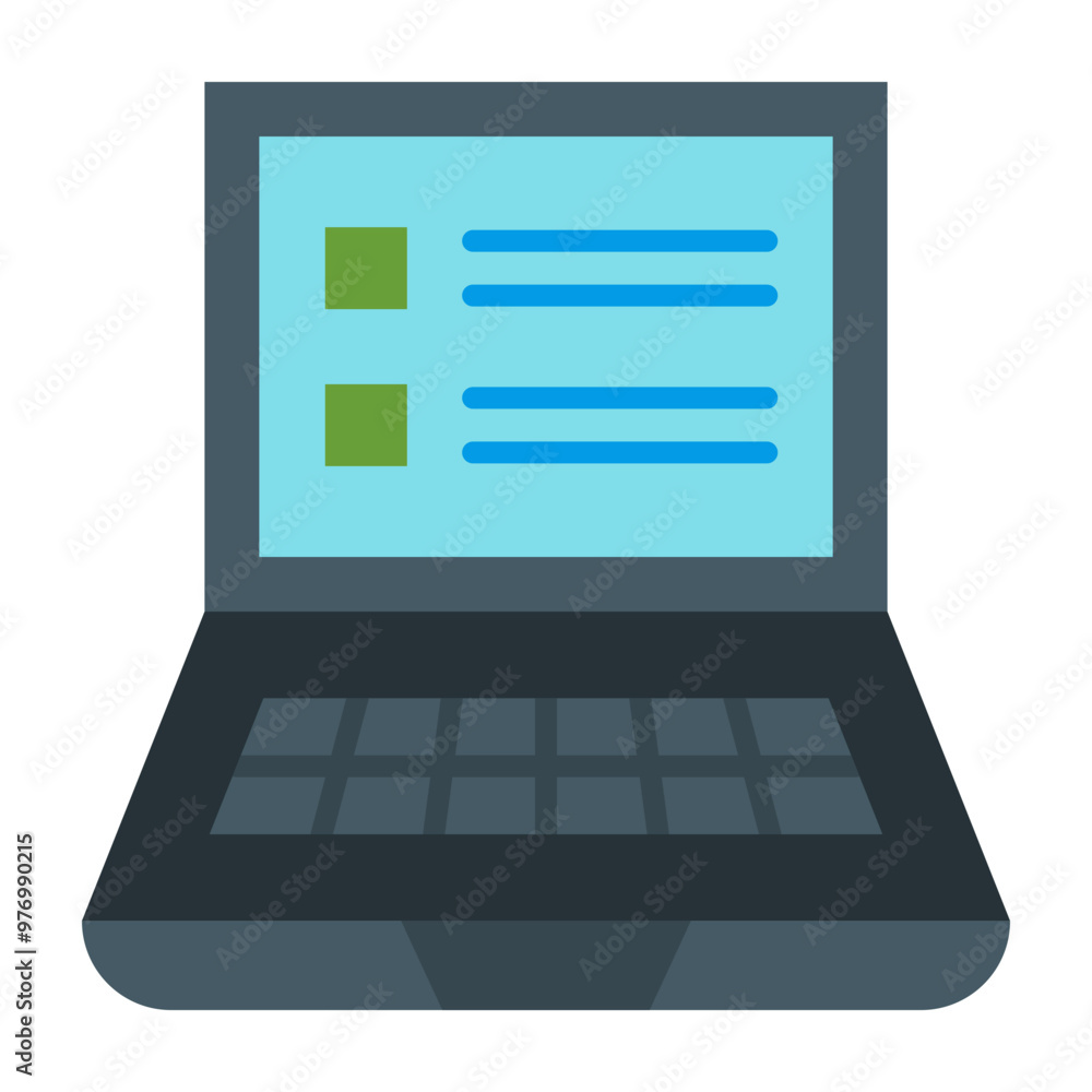 Online Survey Vector Flat Icon Design Online Survey Vector Flat Icon Design