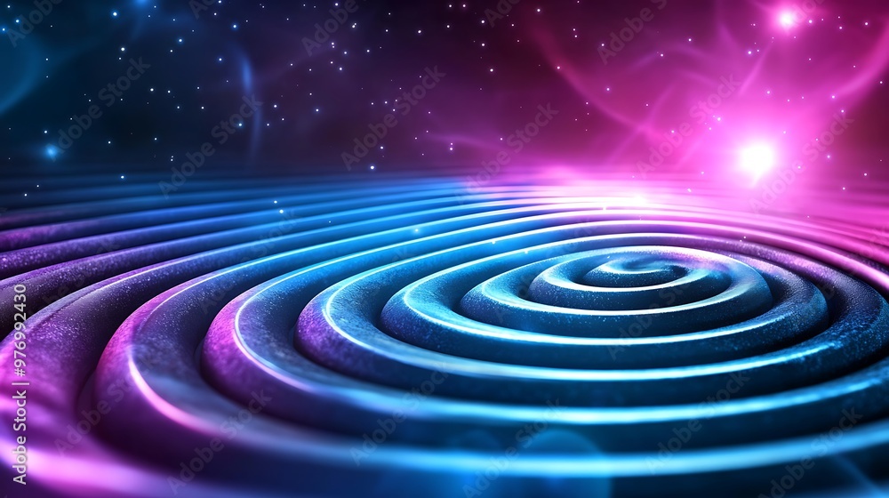Fototapeta premium Exploring the Universe: Gravitational Wave Spectrum and Multi-Messenger Astronomy