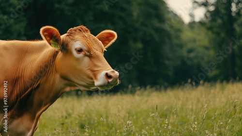 Brown Cow in a Field