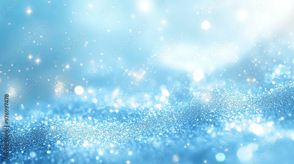 Abstract Blue Glitter Background with Sparkling Lights Abstract Blue Glitter Background with Sparkling Lights