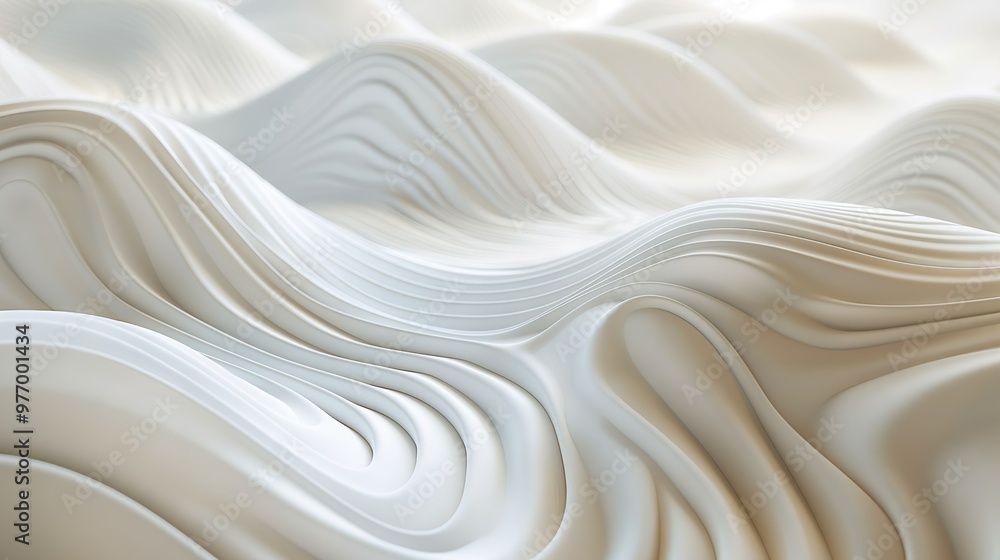 Soft Fluid Abstract Background with Layered Wavy Shapes and Subtle Gradient Tones Soft Fluid Abstract Background with Layered Wavy Shapes and Subtle Gradient Tones