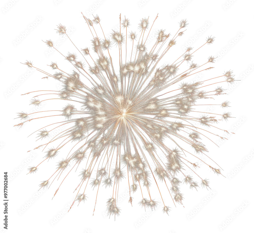 Obraz premium PNG A fireworks illuminated celebration exploding.