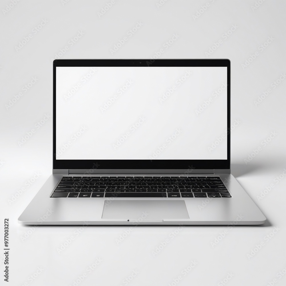 Fototapeta premium laptop isolated on white background