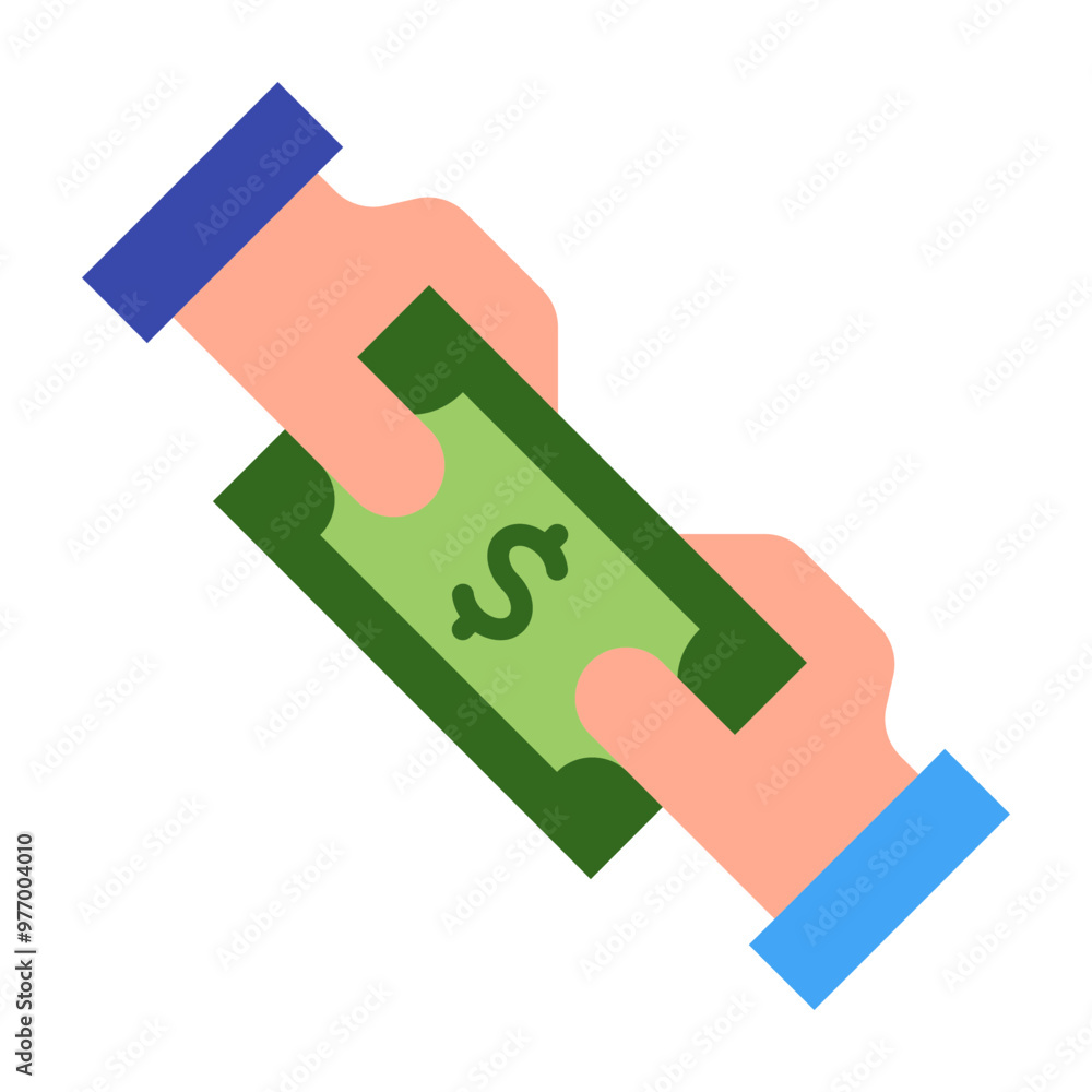 Give Money Vector Line Icon Design Give Money Vector Line Icon Design