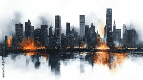 A watercolor painting of a ...