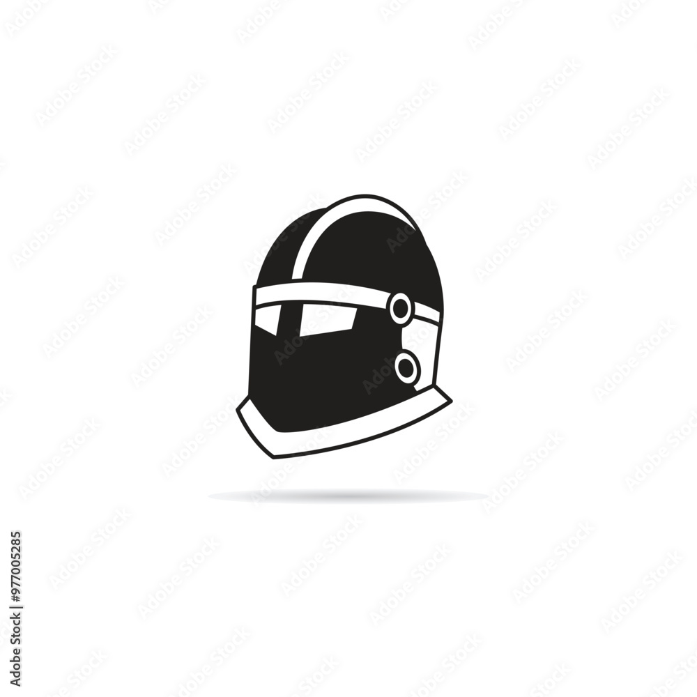 gladiator and soldier helmet icon vector gladiator and soldier helmet icon vector