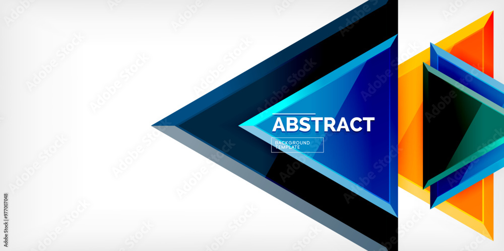 Abstract background - glossy triangles. Vector Illustration For Wallpaper, Banner, Background, Card, Book Illustration, landing page Abstract background - glossy triangles. Vector Illustration For Wallpaper, Banner, Background, Card, Book Illustration, landing page