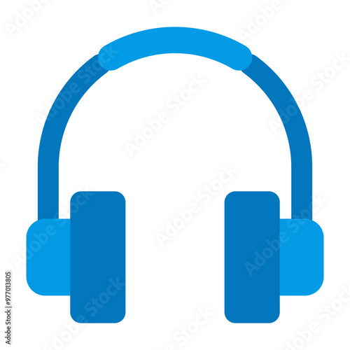 Headphone Vector Line Icon Design