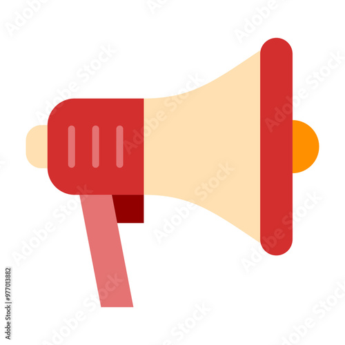 Megaphone Vector Flat Icon Design