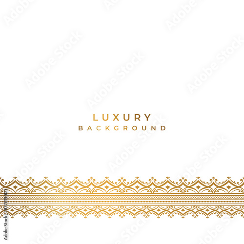 luxury golden abstract wedding invitation card page border template background	