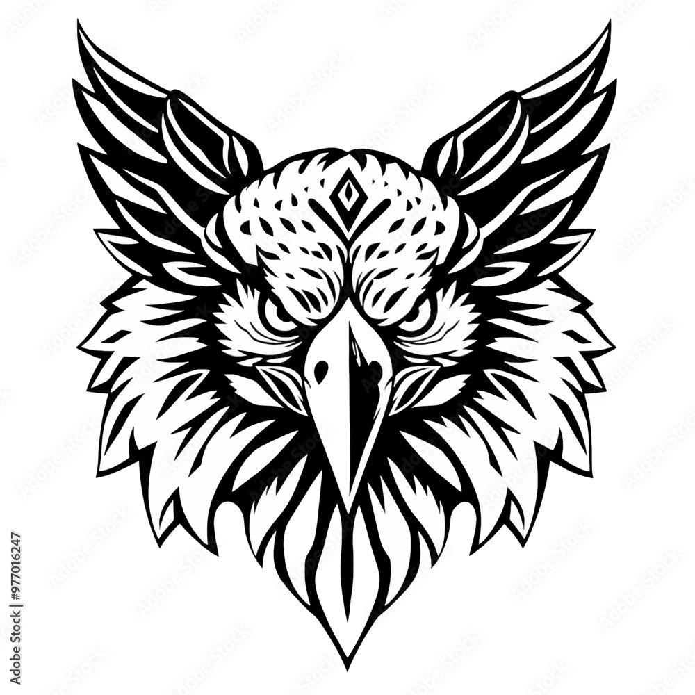 eagle head vector with wings eagle head vector with wings