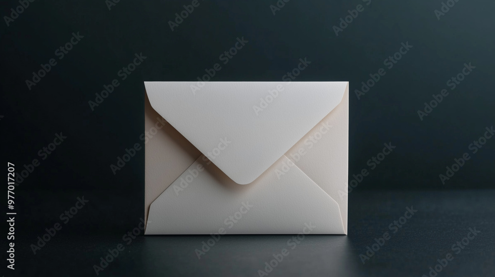 standard white envelope mockup on blue background standard white envelope mockup on blue background