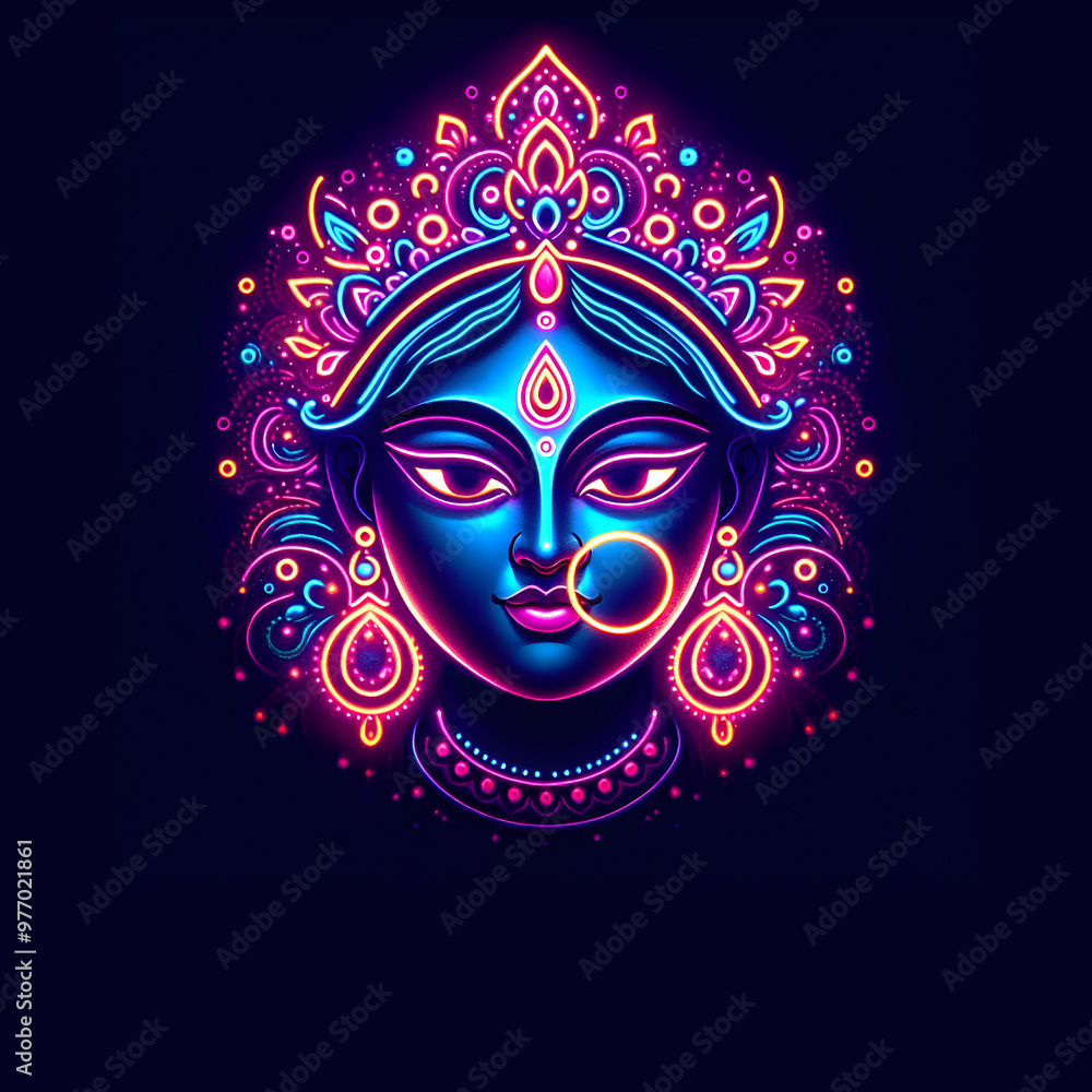 Maa Durga Navratri festival durga puja template design background Maa Durga Navratri festival durga puja template design background