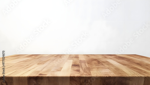 Wooden Tabletop Mockup: Clean & Minimal Background