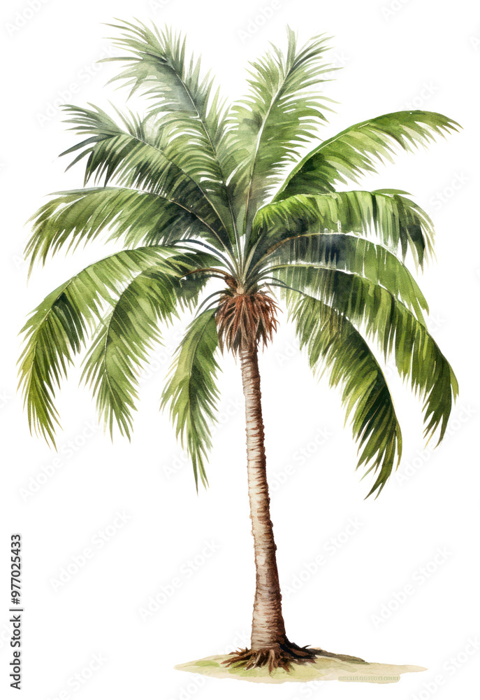 Fototapeta premium PNG Illustration of palm tree arecaceae plant.
