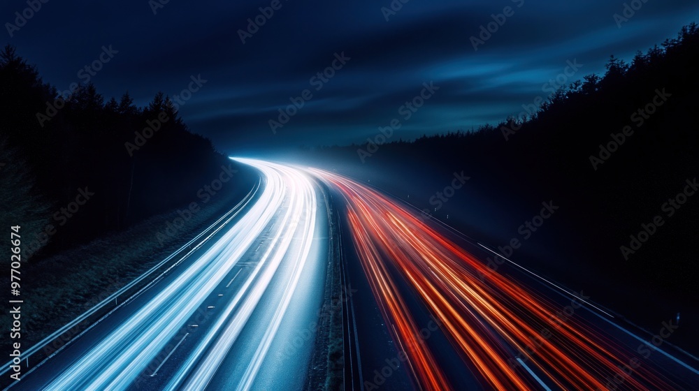 Highway Lights at Night Highway Lights at Night