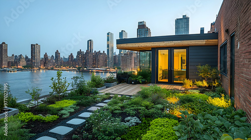Rooftop garden with a view ...