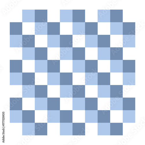 blue and white checkered pattern