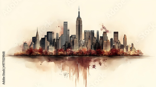 Watercolor painting of the ...