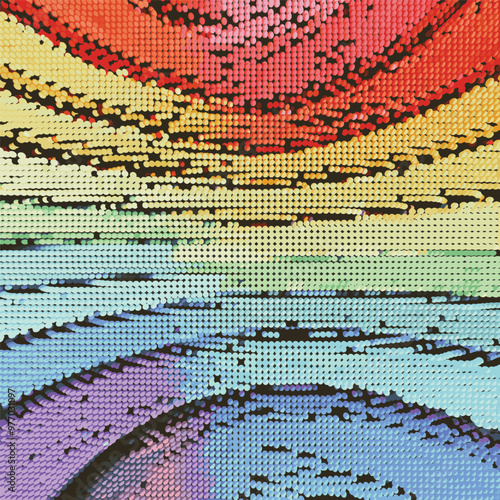 Wallpaper Mural  Colorful abstract background . Digital image with a psychedelic stripes. Argent base for website, print, basis for banners, wallpapers, business cards, brochure, banner Torontodigital.ca