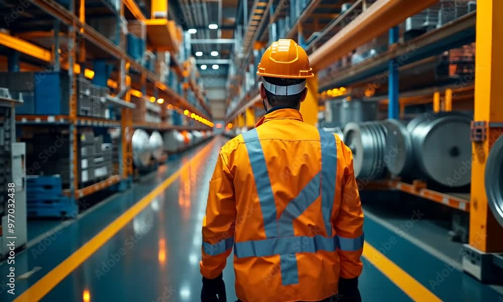 Industrial Worker in a Factory Industrial Worker in a Factory